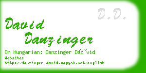 david danzinger business card